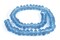 The Bead Chest Light Blue Rondelle Java Recycled Glass Beads 11mm Indonesia Sea Glass Disk Large Hole 23 Inch Strand Fair Trade